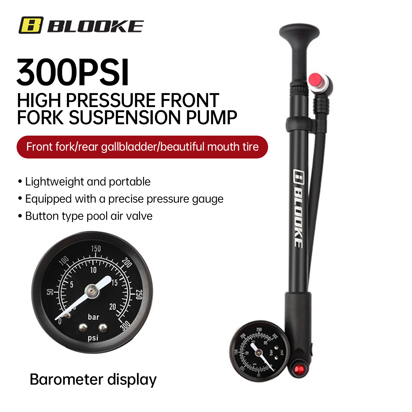 BLOOKE MTB High-Pressure Shock - Shock Pump Suspension review and price