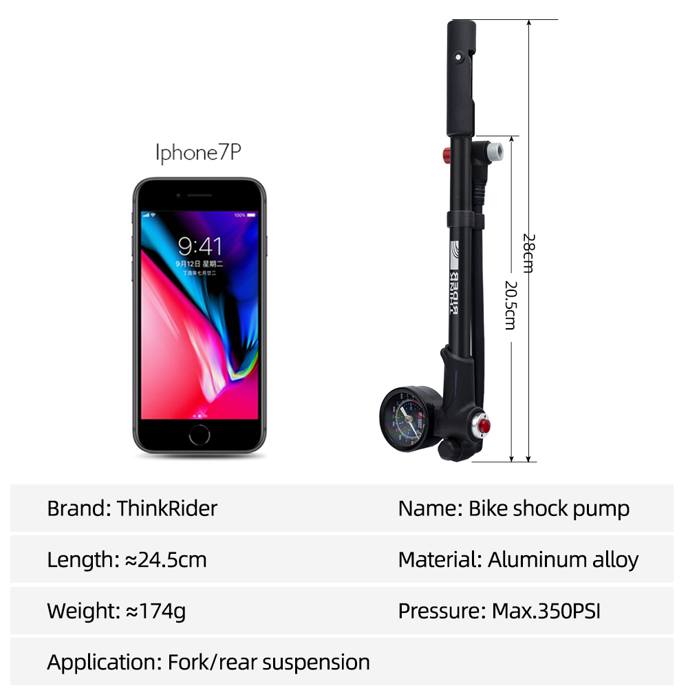 ThinkRider Portable High-press - Shock Pump Suspension review and price