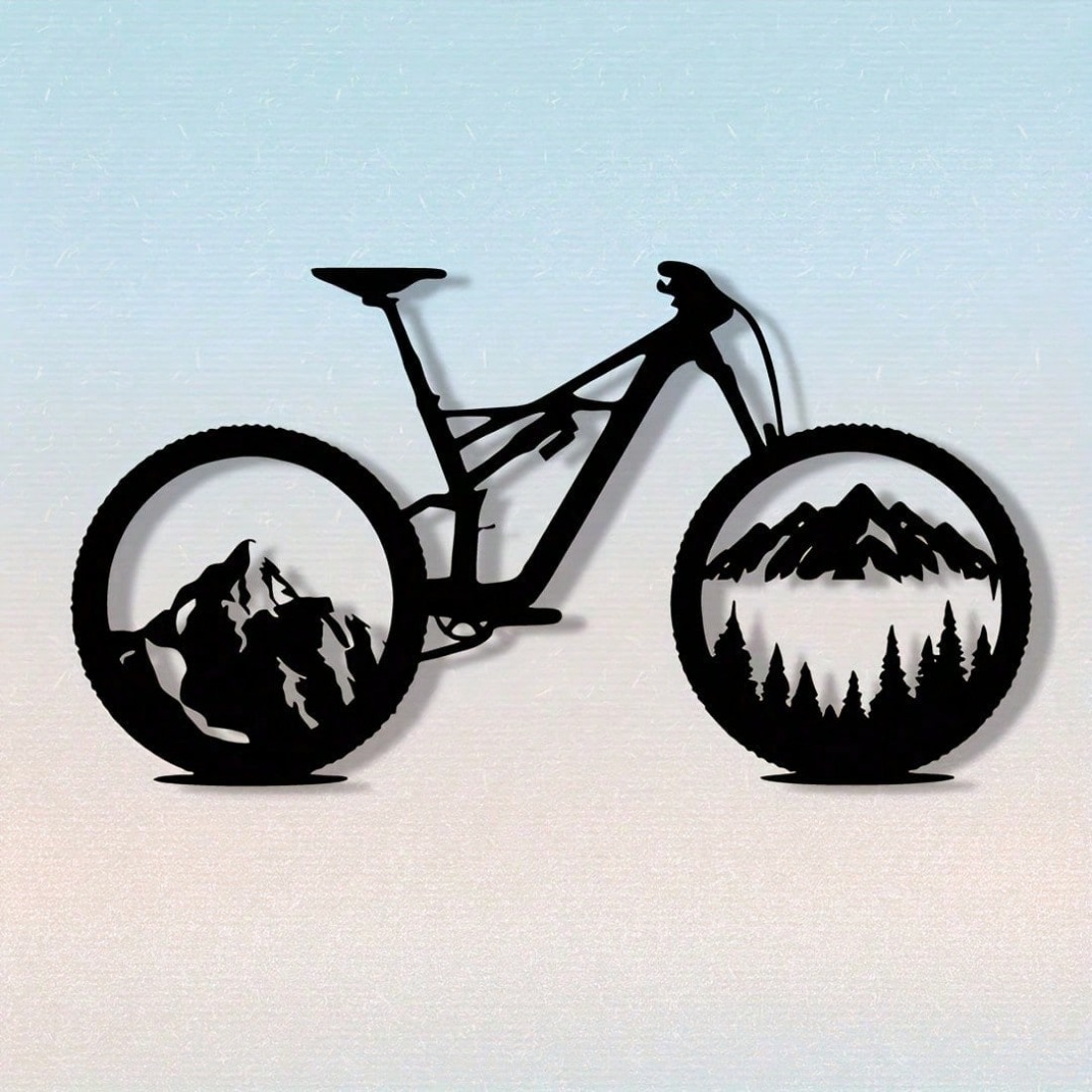 Black Metal Mountain Bike Tire - Mountain Biking Gifts review and price